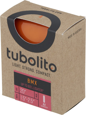 tubolito Tubo-BMX Schlauch 20" Modell 2021 - orange/37-406 bis 64-406/SV/20 x 1,5-2,5 AV 40 mm/40 mm