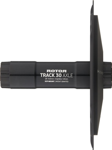 Rotor Axe de Pédalier ALDHU Track 30 mm + Étoile 144 x 5 Track Spider Set - noir