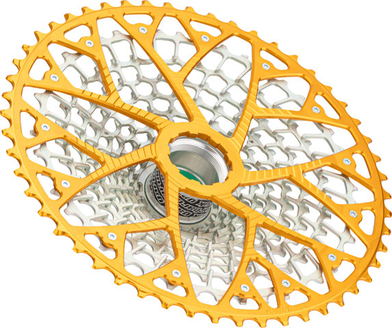 Garbaruk 12-speed GEN2.0 MTB cassette for Eagle drivetrain (T-type) - gold | 10-52