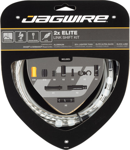 Jagwire Set de Câble de Vitesse 2X Elite Link - silver