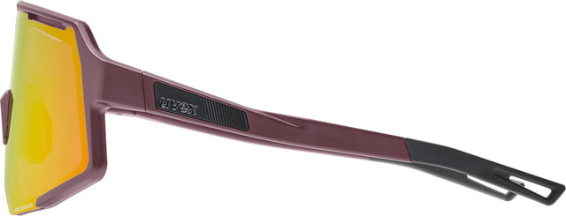uvex Sequence CV Glasses - burgundy matt | mirror red