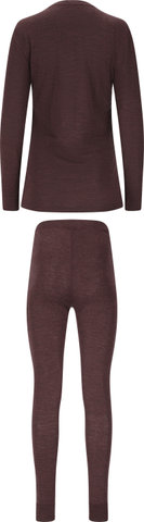 Whistler Cerro Merino L/S Women's Thermal Underwear Set - fudge | S