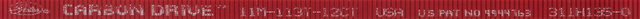Gates CDX Belt - red/1243 mm