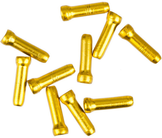 Endtüllen für Brems-/Schalt-Innenzug - 10 Stück - gold/1,8 mm