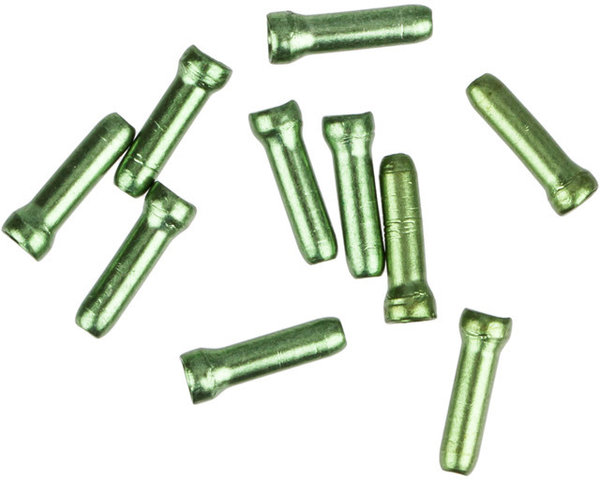 Ferrules for Brake/Shifter Cables - 10 pcs. - cash green/1.8 mm