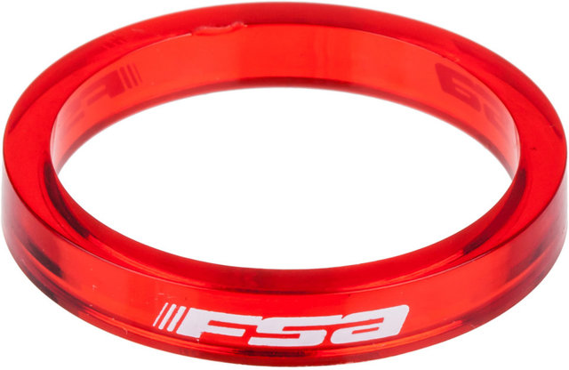 FSA Entretoise Polycarbonate 1 1/8" - rouge/5 mm