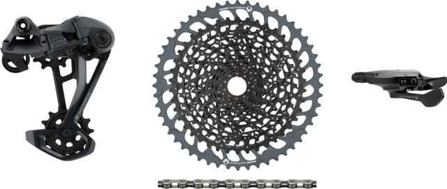 SRAM GX Eagle 1x12-speed E-Bike Upgrade Kit with Cassette - black - GX silver-black/SRAM XD/14 teeth/SRAM XD/none/none/10-52/without