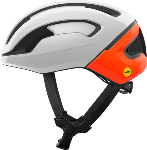POC Omne Air MIPS Helm - hydrogen white-fluorescent orange | 56 - 61 cm