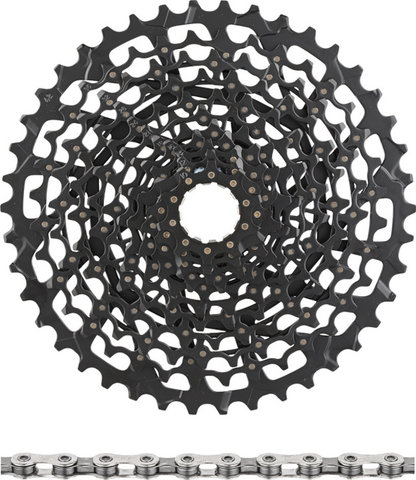 SRAM GX XG-1150 Kassette + PC 1130 Kette 11-fach Verschleißset - black | 114 | 10-42