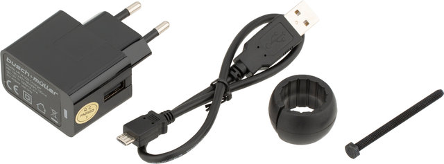busch+müller Ixon Fyre LED + Power Unit for Lighting Set - StVZO Approved - silver-black