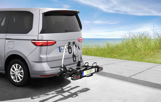 Eufab TECDC1+ Bike Rack for Trailer Hitch - black-black