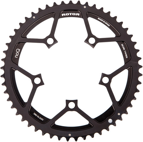 Rotor Road Chainring, 5-arm, noQ, 110 mm BCD - black/53 tooth