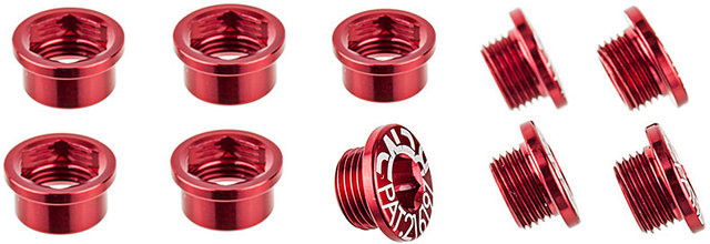 Short Chainring Bolt Set, M8.5 - red/universal
