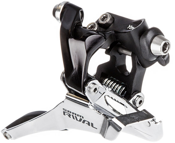 SRAM Rival 22 Yaw Front Derailleur - black anodized/braze-on