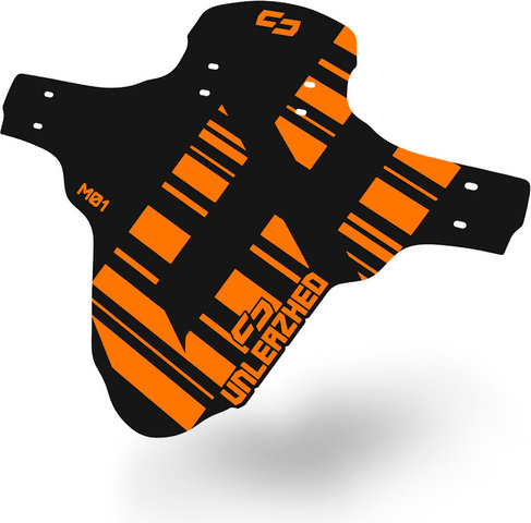 Unleazhed Mudguard M01 Logo Skin Schutzblech - orange