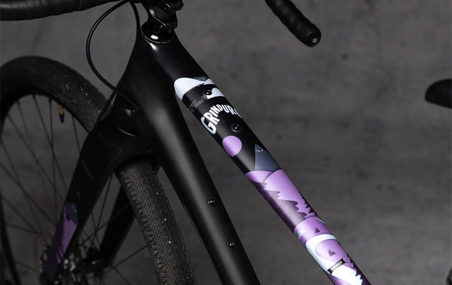 DYEDBRO Set de lámina protectora de cuadros gravel - Grinduro purple