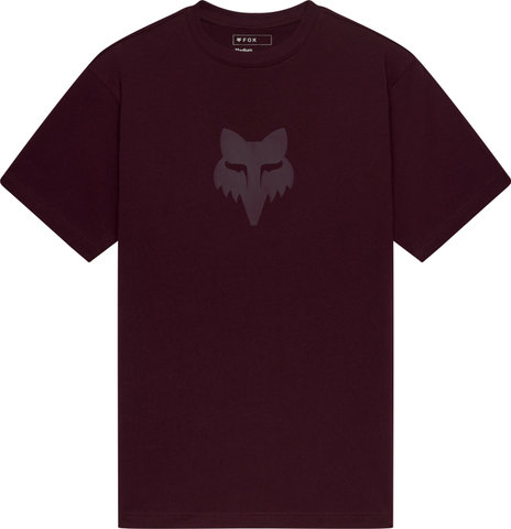 Fox Head Heavyweight T-Shirt - dark maroon | S