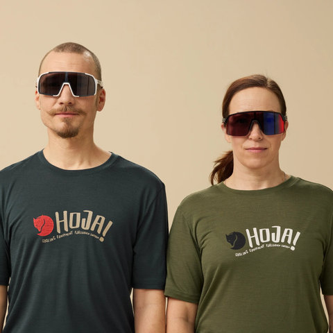 Fjällräven T-shirt Hoja Wool pour Dames - dark navy | L