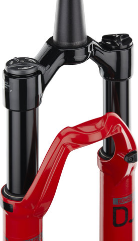 Marzocchi Horquilla de suspensión Bomber DJ 26" Modelo 2024 - gloss red/15 mm Eje Pasante/100 /37 /1 1/8" - 1,5" tapered/26"/110 mm