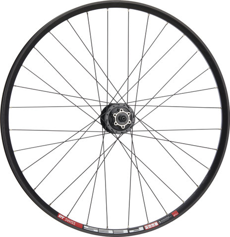 bc basic Mountain Alivio Disc 6-Loch DT Swiss 533D 29" Laufradsatz - schwarz | 29" Satz (VR 9x100 Dynamo + HR 10x135) Shimano