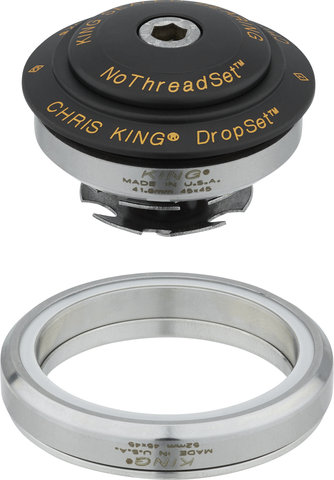 Chris King DropSet 5 IS42/28,6 - IS52/40 GripLock Steuersatz - two tone-black-gold/1 1/8" - 1,5" tapered/IS42/28,6 - IS52/40