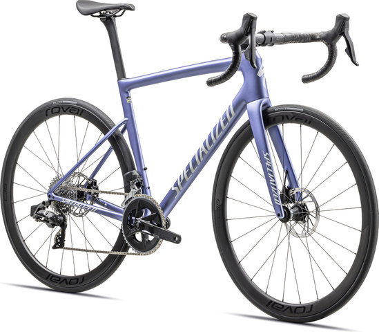 Specialized Tarmac SL8 Expert Carbon Road Bike - satin powder indigo tint over silver dust-white