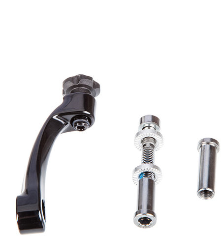 Brake Cable Stop for Front Fork - black/universal