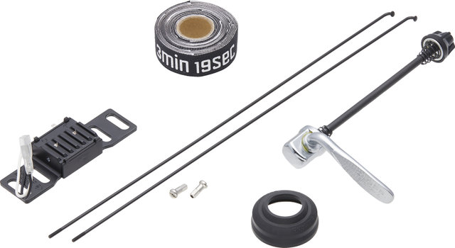 bc basic Mountain Deore Disc Center Lock P-22 29" Laufrad - schwarz/29" VR 9x100 Dynamo