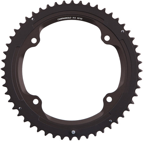 Campagnolo Kettenblatt Super Record, 11-fach, 4-Arm, 112/145 mm Lochkreis ab 2015 - grau/52 Zähne