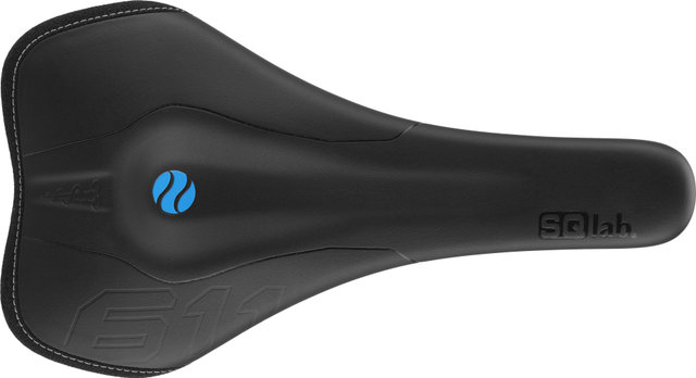 SQlab 611 Ergowave Sattel - schwarz/140 mm