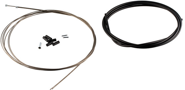 Set de cables de cambios OT-SP41 acero inoxidable p. bicis de ruta - negro/universal