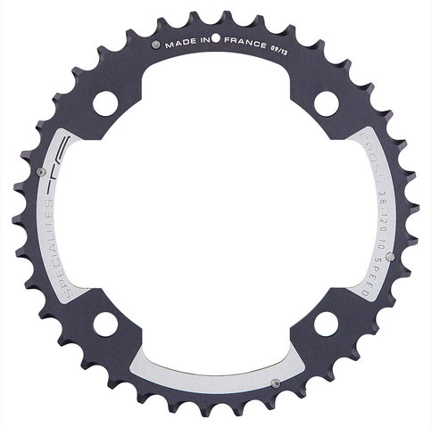 TA Cross Chainring, 4-arm, Outer, 120 mm BCD - black/38 tooth