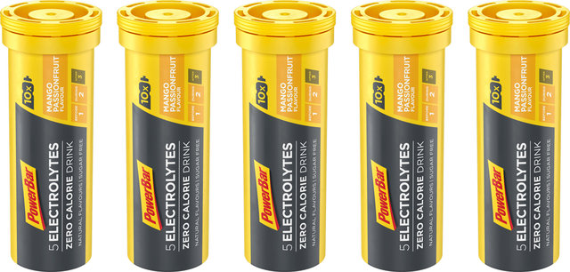 Powerbar 5Electrolytes Sports Drink Sportgetränk Brausetabletten - 5 Stück - mango passionfruit