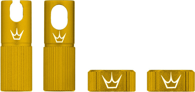 Peaty's Chris King Edition MK2 Tubeless Ventil Ersatzteil-Set - gold/SV