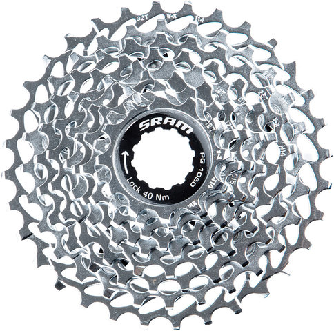 SRAM PG-1050 10-fach Kassette für Apex / X7 / GX - silber/11-32