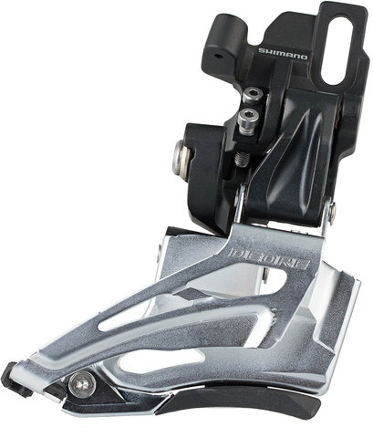 Shimano Desviador Deore FD-M618 2/10 velocidades - negro-plata/Direct Mount / Down-Swing / Top-Pull