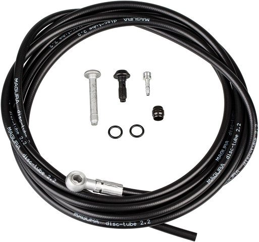 Disc 90° Disc Tube Brake Hose for MT4 / MT5 / MTS / MT6 / MT7 / MT8 - black/2500 mm