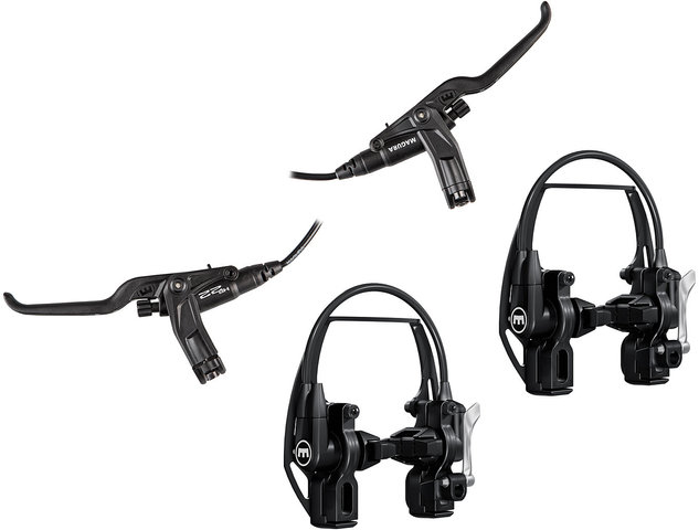 Magura Set de frenos de llanta d+t HS 22 EVO2 - negro/3 dedos