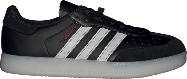 adidas Cycling Velosamba Leather Fahrradschuhe - core black-cyber metallic-pure ruby/41 1/3