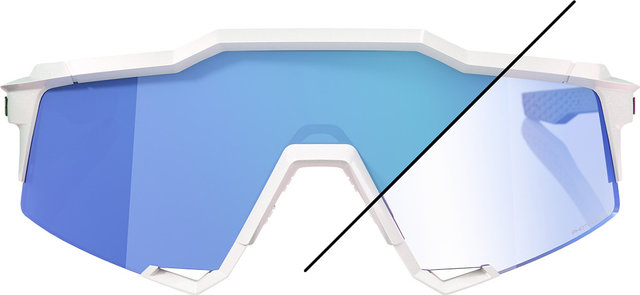 100% Speedcraft Photochromic Sports Glasses - bastille | blue mirror photochromic
