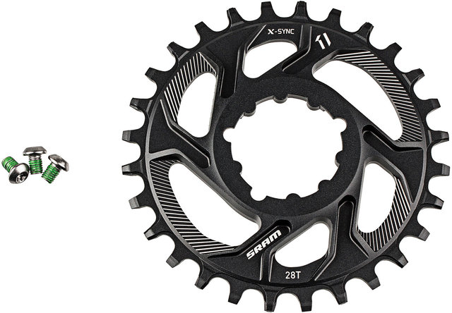 SRAM Kettenblatt X-Sync Direct Mount für XX1 / X01 / X1 / X0 / X9 - black/28 Zähne