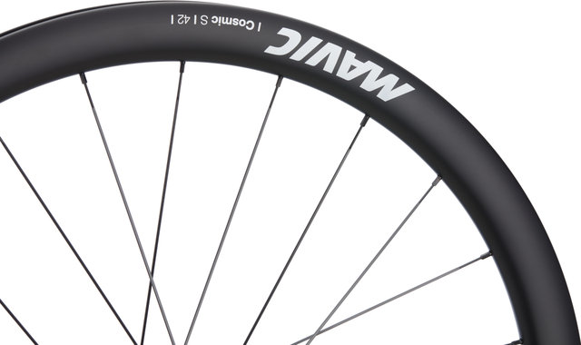 Mavic Cosmic S 42 Center Lock Disc Carbon Wheelset - black/Non Boost/28"/Non Boost/142 mm/100 mm/Shimano Road/100 mm/Shimano Road/100 mm/142 mm