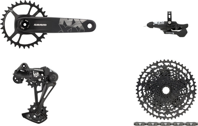 SRAM NX Eagle Boost Direct Mount Gruppe 1x12 32 DUB - black | Shimano Road | 11-50 | 175,0 mm | ohne | ohne