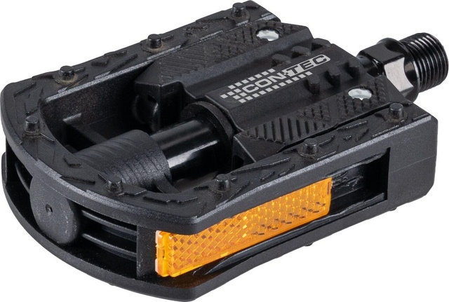 CONTEC Pedales Plegables FlipFold Base - negro | 100 mm | 74 mm