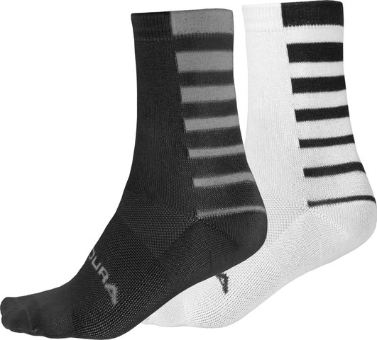 Endura Coolmax Stripe Socks - 2-Pack - black | 42.5 - 47