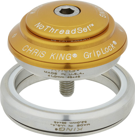 Chris King DropSet 3 IS41/28,6 - IS52/40 GripLock Steuersatz - gold/IS41/28,6 - IS52/40