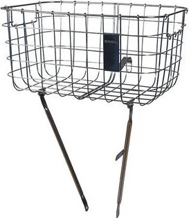 Basil Robin Panier de vèlo avec supports - argenté/26 