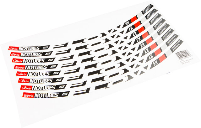 Set de calcomanías para juego de ruedas ZTR Flow EX Modelos 2015-2016 - rojo/27,5"