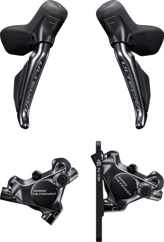 Shimano Ultegra front+rear set disc brake BR-R8170 + Di2 ST-R8170 - anthracite/left/right (side-specific)/Set