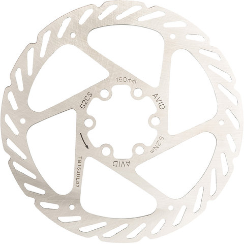 Avid Disco de frenos G2 Clean Sweep 6 ag. p. Juicy / Code / Elixir 1 / BB7 - universal/160 mm